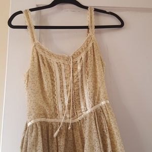 Gunne Sax Vintage Prairie Boho Peasant Dress